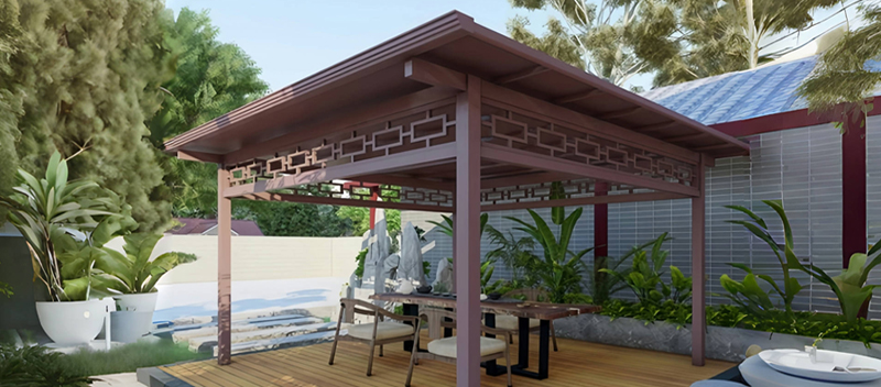 Great Wall Style Aluminum Alloy Pavilion