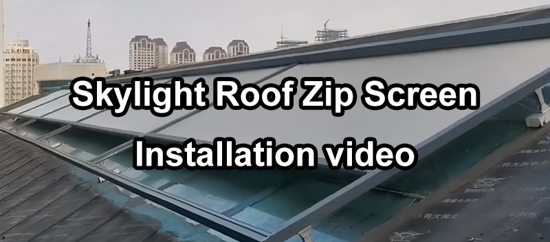 Skylight Roof Zip Screen Installation video