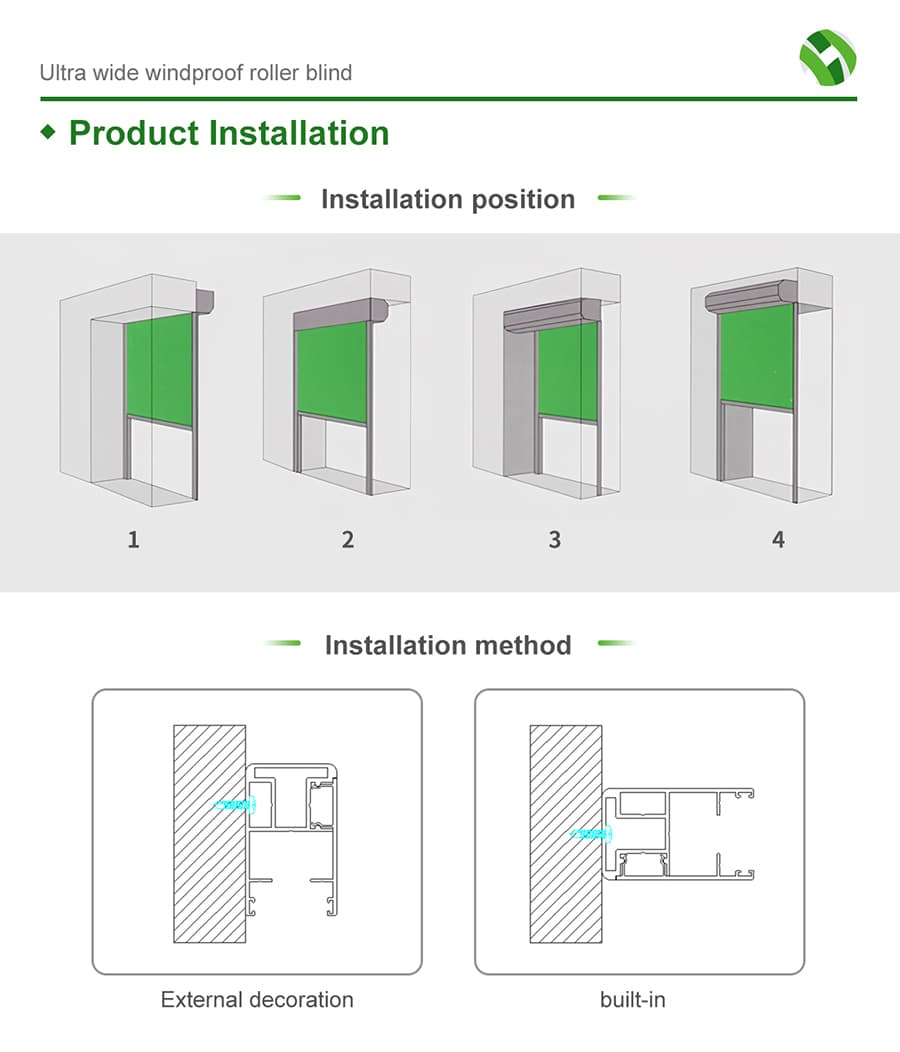 Heavy-Duty Wind-Blocking Roller Blind Mechanisms